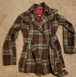 Joujou small brown plaid jacket